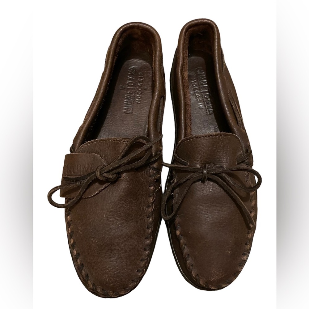 Minnetonka Mens Moosehide Classic Moccasin Size 10